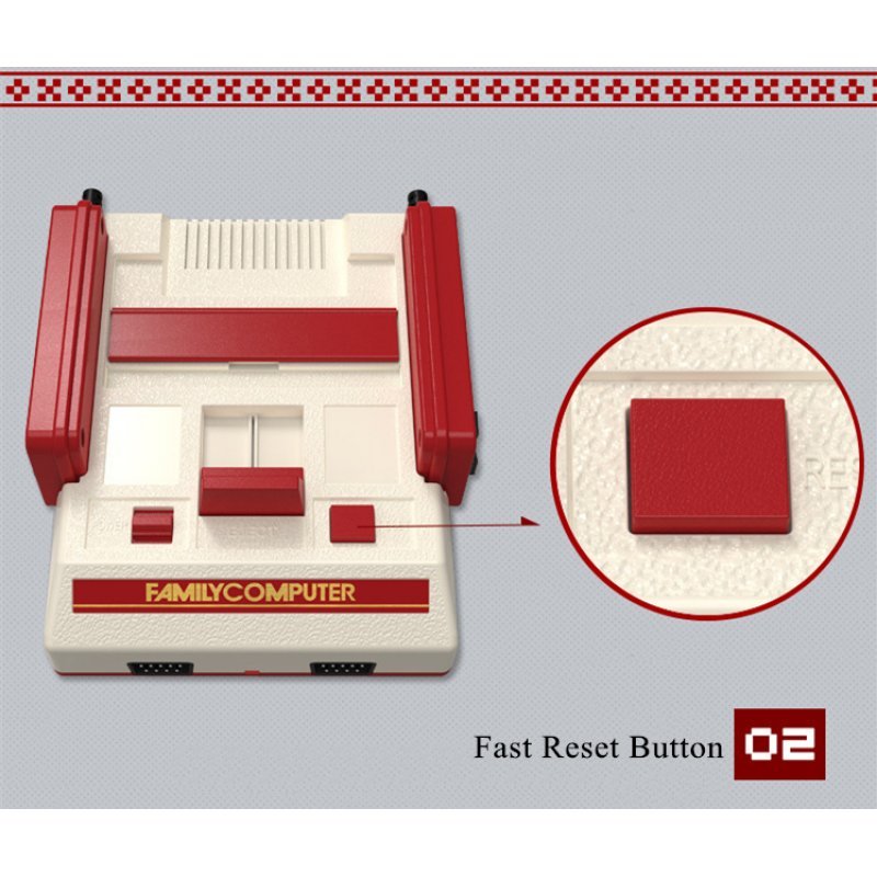 Mini Family Computer FC Compact TV Game Player Built in 500 ...