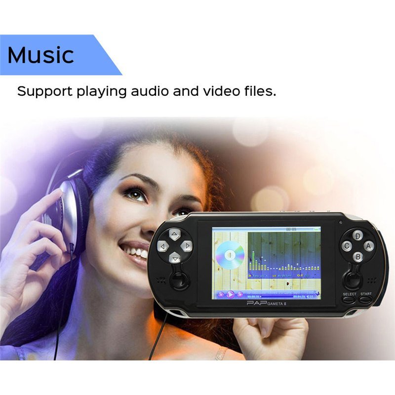PAP GAMETA 2 64 Bit HD Video Handheld Game Console 4.1 Inch ...