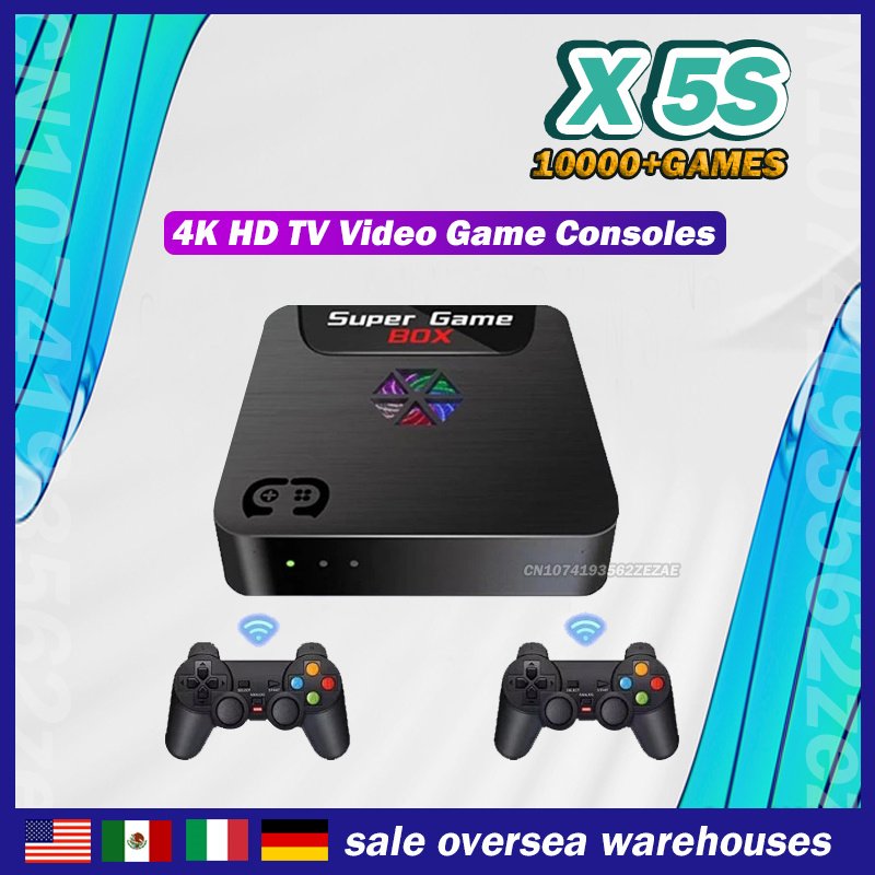 Buy Bulk NEW X5S Game Box 4K HD TV Video Game Consoles With ...