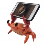 Crab Wireless Speaker With Mobile Phone Holder Stereo Sound Effect Bluetooth Speaker Portable Mini Subwoofer Music Player