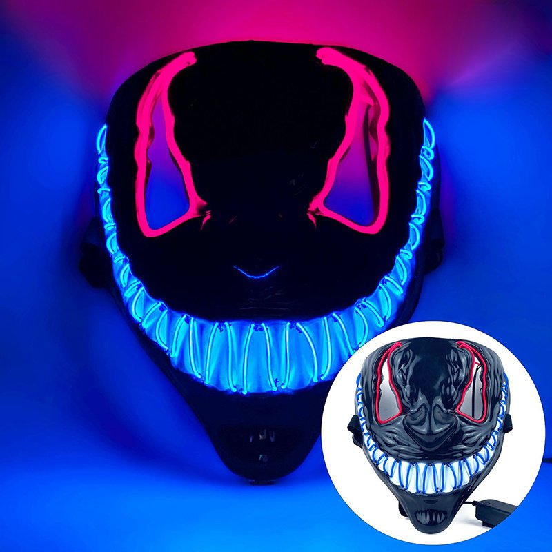 Buy Bulk Venom Halloween Party Mask Neon LED Mask Luminous ...